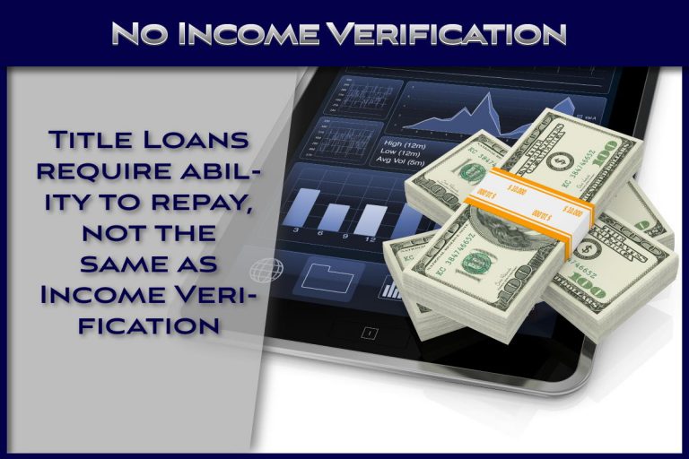 Car Title Loans without Income Verification | Fast Title Lenders