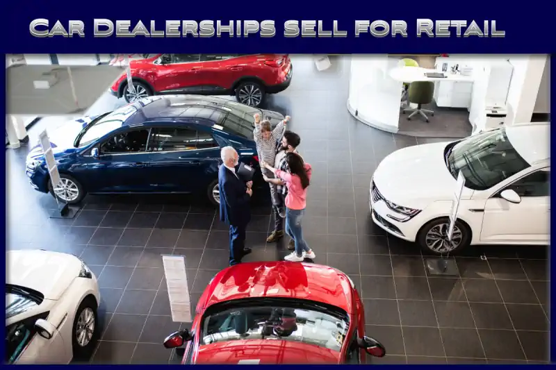 Cars sold at dealerships