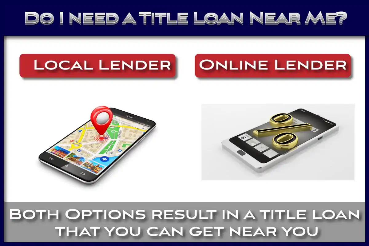 Local lenders versus online lenders - Best options result in a title loan near you